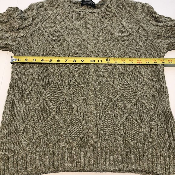 Edward Chapman Ladies Shops Canadian Brand Chunky Green Knit Sweater Women Large - Picture 12 of 16